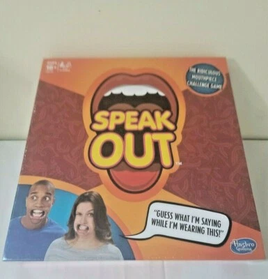 Speak Out Board Game Family Ridiculous Mouthpiece Challenge Hasbro- NEW - Image 1 of 4