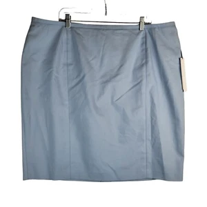 Calvin Klein Skirt Women's Plys 20W Light Blue Mini Pencil Zip NWT - Picture 1 of 4