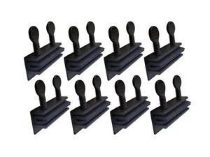 Sliding Window Security Lock With Vinyl Lining Child Proof Lock Aluminum Black 8 - Picture 1 of 5