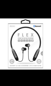 Sentry Flexible On-The-Neck Bluetooth Headphones with Built-in Mic BT940 Grey
