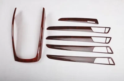 Kit de cubierta interior de coche de grano de madera de ágata de 6 piezas para Audi Q5 2010-2018 Foto 1 de 4