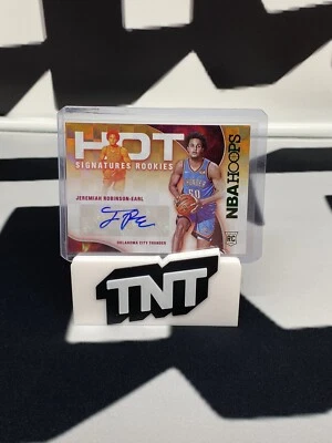 Jeremiah Robinson-Earl 2021-22 Panini NBA Hoops Hot Signature Rookie Auto - Image 1 of 2