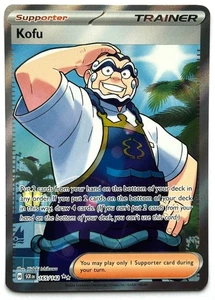 Kofu 165/142 - Pokemon TCG - Corona Estelar Ultra Raro Arte Completo Entrenador Holo - Imagen 1 de 2