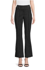 No Boundaries Juniors’ Large Pinstripe Millennium Skinny Flared Fitted Pants NWT - Picture 1 of 4