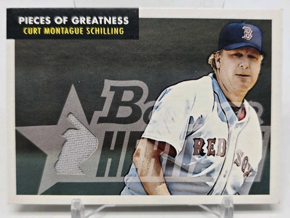 2007 Bowman Heritage CURT SCHILLING Pieces of Greatness Jersey Boston Red Sox - Image 1 of 4