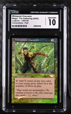 WIREWOOD CHANNELER Legions Foil CGC 10 Gem Mint MTG [Nostalgium] - Image 1 of 2