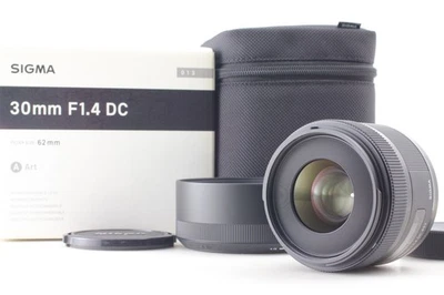 [Top MINT IN BOX w/case] SIGMA 30mm F/1.4 DC HSM Lens Art 013 for Nikon F JAPAN - Image 1 of 4