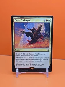 🔴⚪️ 2023 Magic The Gathering FORTH EORLINGAS! #56 Commander: LOTR: TOME ⚪️🔴 - Picture 1 of 2