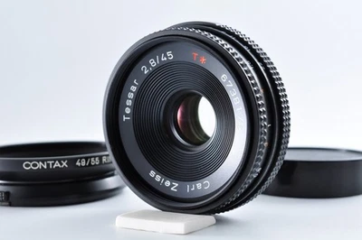 [MINT/HOOD] Contax Carl Zeiss Tessar 45mm f2.8 AEJ Pancake Lens From Japan #215 - Image 1 of 4
