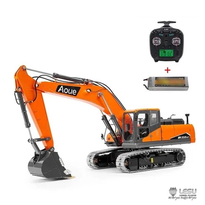 Metal LESU 1:14 RC Hydraulic Digger Aoue DX350LC Excavator RTR Light ST8 Radio - Image 1 of 4