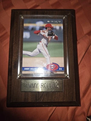 Philadelphia Phillies Plaques And Book, Rollins & Utley - Image 1 of 4