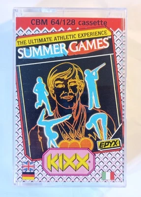 SUMMER GAMES - KIXX version complete - Commodore 64 C64 C128 - TESTED See photos - Image 1 of 4
