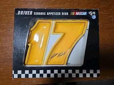 NASCAR 2004 Matt Kenseth 17 Driver Collection Serveware Aperitivo Plato Cerámica Foto 1 de 4