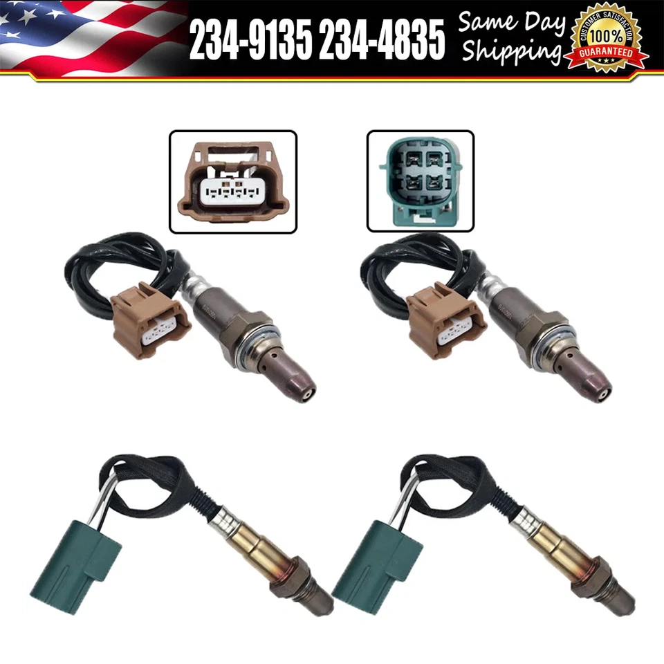 Set of 4 Upstream Down Oxygen O2 Sensor for Nissan Armada Titan 5.6L 2014 2015 Foto 1 de 4