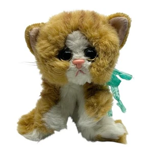 Kätzchen Kätzchen orange weiß blau Schleife schnurrende Katze Plüsch Vintage TYCO 1992 - Bild 1 von 5