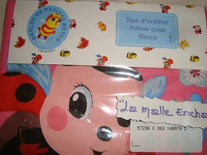 TAIE D OREILLER DROLES DE PETITES BETES BELLE LA COCCINELLE 63 X 63 CM NEUVE - Bild 1 von 1