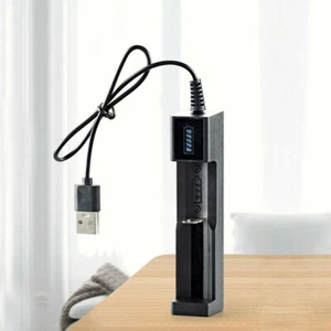 USB Smart Battery Charger For 18650 14500 16340 Rechargeable Li-Ion Batteries - Picture 1 of 8