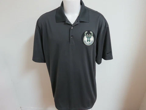 Sz S-2XL Gray Bucks Nike Dri-Fit Mens Polyester #30L Polo Shirt Cover
