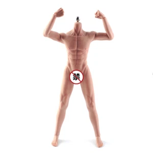 JIAOU DOLL 1:6 JOK-11C-BS Suntan Skin Seamless 12inch Male Action Figure Body - Picture 1 of 12