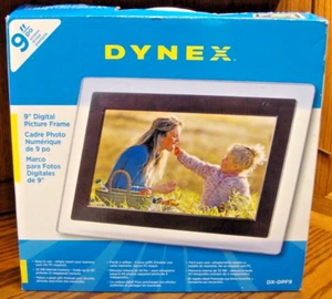 9" Dynex Digital Picture Frame w/Remote DX-DPF9 New In Package Open Box 32MB 879 - Picture 1 of 4