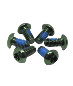 Lega Ti M5 x10 mm confezione da 6 bulloni VERDE. Viti per rotore, bottiglia d'acqua, ecc. - Foto 1 di 3