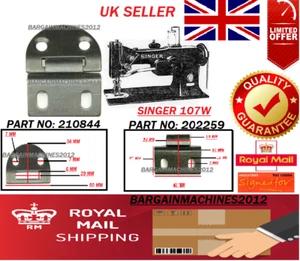 Tisch Scharniere 2 Stück & Maschine 2 Singer 107W Industrielle Nähmaschine - Picture 1 of 3