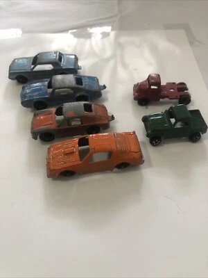 Vintage Tootsie Toy Cars And Truck Mini Car Pontiac, Ford Mustang, Keep Lot Of 6 - Image 1 of 4