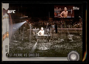 2015 Topps UFC Chronicles SILVER Parallel #125 St-Pierre vs Shields - Picture 1 of 2