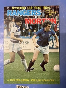 Rangers v Morton - Scottish Cup Semi Final - 11th April 1981 - Picture 1 of 2