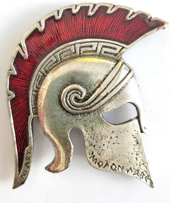 Antiguo casco de batalla espartano imán película 300 SR Foto 1 de 3