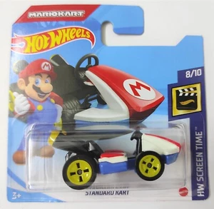 Hot Wheels Super Mario Mariokart Standard Kart Short Card Bubble Not Perfect - Picture 1 of 2