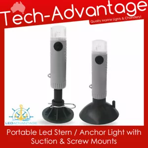 LUZ DE POPA/ANCLA LED PORTÁTIL RESISTENTE AL AGUA - SOPORTES DE SUCCIÓN Y TORNILLO - Imagen 1 de 4