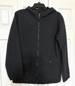 Old Navy Boys/Youth Black Hooded Water Resistant Jacket Size XXL (18) Plus - Picture 1 of 15
