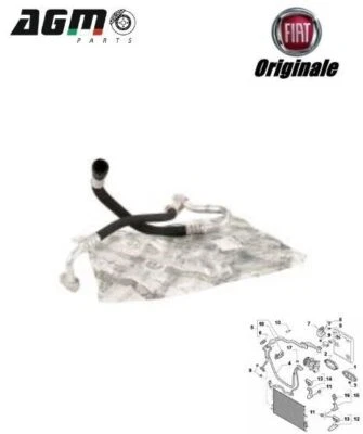 TUBO MANICOTTO FLESSIBILE RISCALDAMENTO ARIA ORIGINALE ALFA 159 1,9 JTD 50506456 - Image 1 of 4