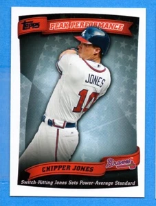 Topps Peak Performance #PP39 2010 Chipper Jones Braves - Imagen 1 de 1