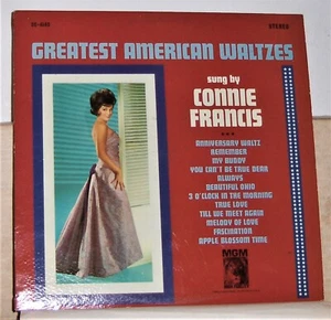 Connie Francis - Greatest American Waltzes 1963 Vinyl LP Record Album Excellent - Picture 1 of 2