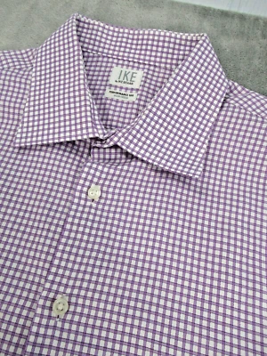 Camisa Ike Behar Para Hombre 17/36 Performance 100 Sin Planchar Abotonada Púrpura Foto 1 de 4