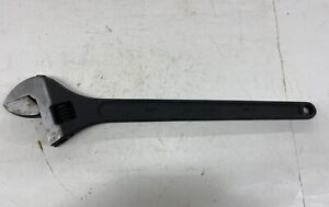 Westward 53KA28 Adjustable Wrench 24" CR-V, Black Oxide