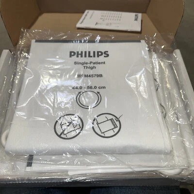 Phillips M4579B 单人 - 患者大腿 1 软管 全新带盒 袖口 10 件全新袖口 — 第 1/4 张图片