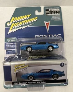 JOHNNY LIGHTNING - PONTIAC Firebird T/A Turbo 1981 Blu della serie COLLECTOR ... - Picture 1 of 6