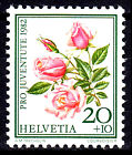 1237 postfrisch MNH Schweiz Jahrgang 1982 Pro Juventute Blume Rose Portugal