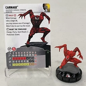 CARNAGE 050 Spider-Man Beyond Amazing Marvel HeroClix Super Rare - Picture 1 of 1
