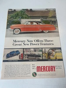Ford Mercury Car Automotive Advertisement 1950s - Picture 1 of 1