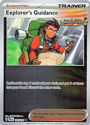 Explorer's Guidance 107/131 - REVERSE HOLO - SV: Prismatic Evolutions - NM - Image 1 of 2