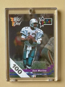 1992 WILD CARD - STAT SMASHERS - 100 - TARJETA DAN MARINO SS - 10 - Imagen 1 de 7