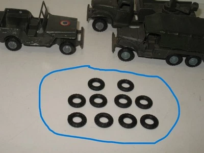 F61 Francia-Giocattolo FJ X 10 Pneumatici Nastro Rotondo per Camion GMC , Dodge, - Immagine 1 di 3