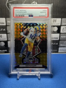 2022 Panini Mosaic Cooper Kupp Mosaic Black/Gold Choice, #1/8 LA Rams, PSA 10 - Picture 1 of 2