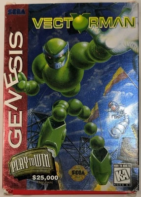 Vectorman Sega Genesis CIB Cleaned and Tested Working - Image 1 of 4