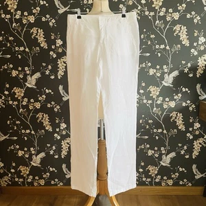 Marc O Polo Stoffhose Damen Hose Pants Chino Gr. EU 36 Leinen Weiß Sommerhose - Bild 1 von 9