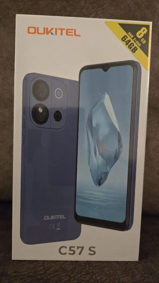 OUKITEL Mobile Phones, C57S Android 14 Phones, 8GB(2+6) RAM 64GB ROM, 6.52" HD+ - Image 1 of 4